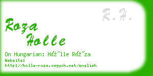 roza holle business card